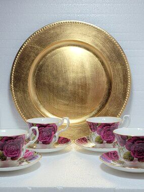 Fine Bone China Teacups and Saucers